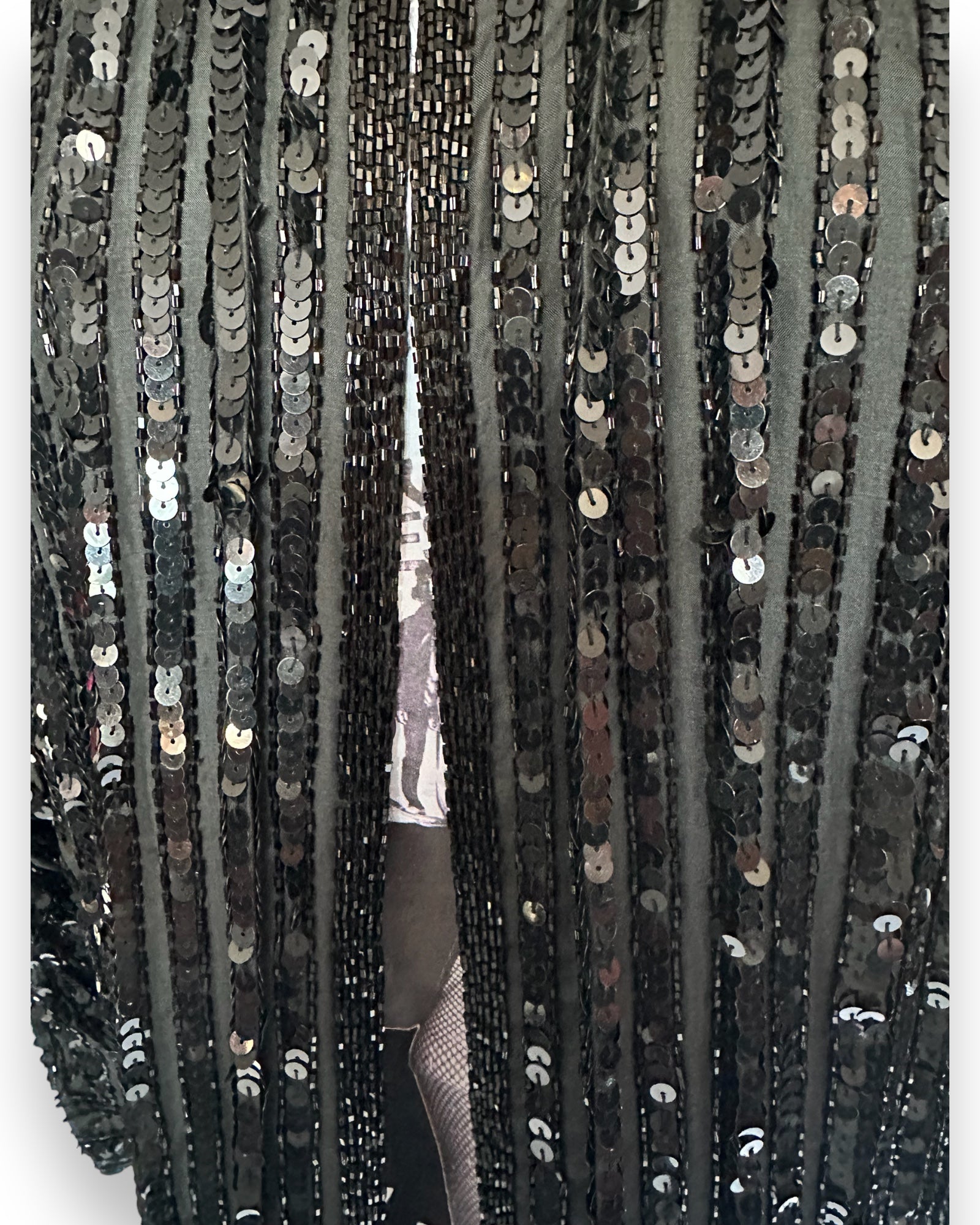 Sequin stripe trophy jacket