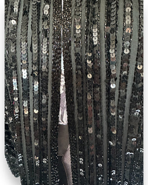 Sequin stripe trophy jacket