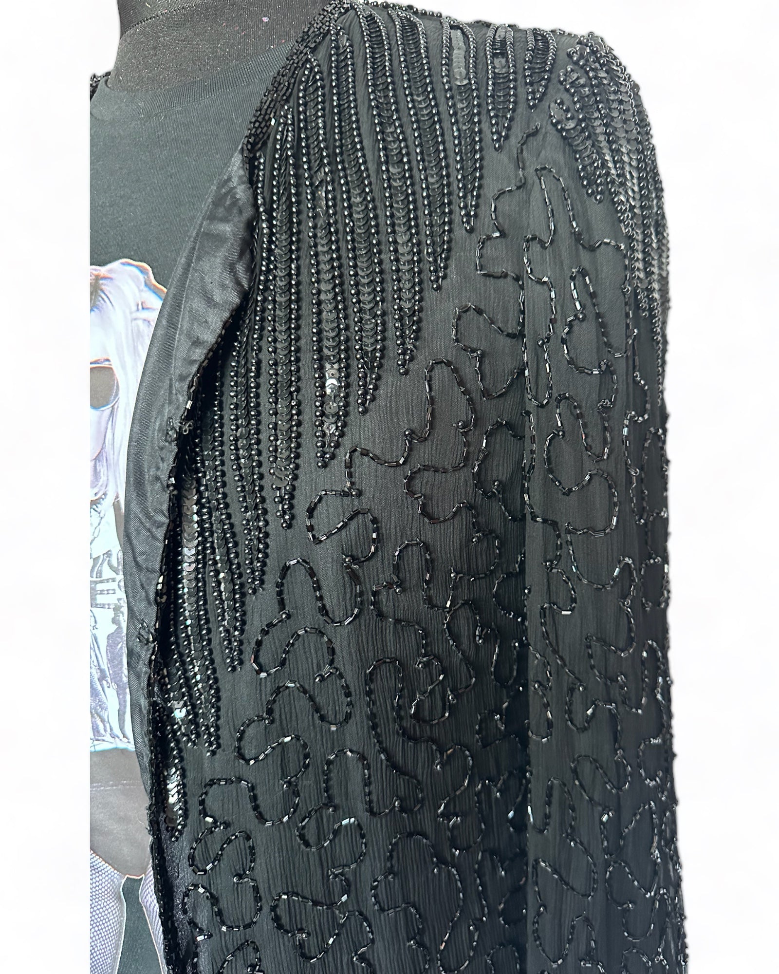 Black beaded Trophy Jacket