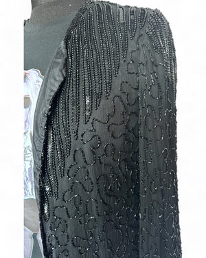 Black beaded Trophy Jacket