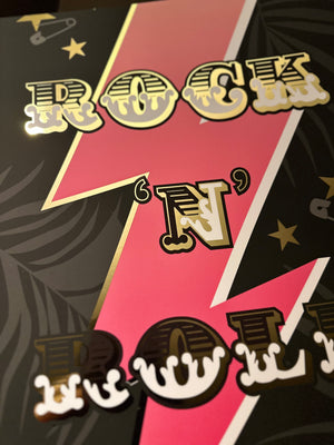 LIMITED EDITION Rock n Roll Art print.