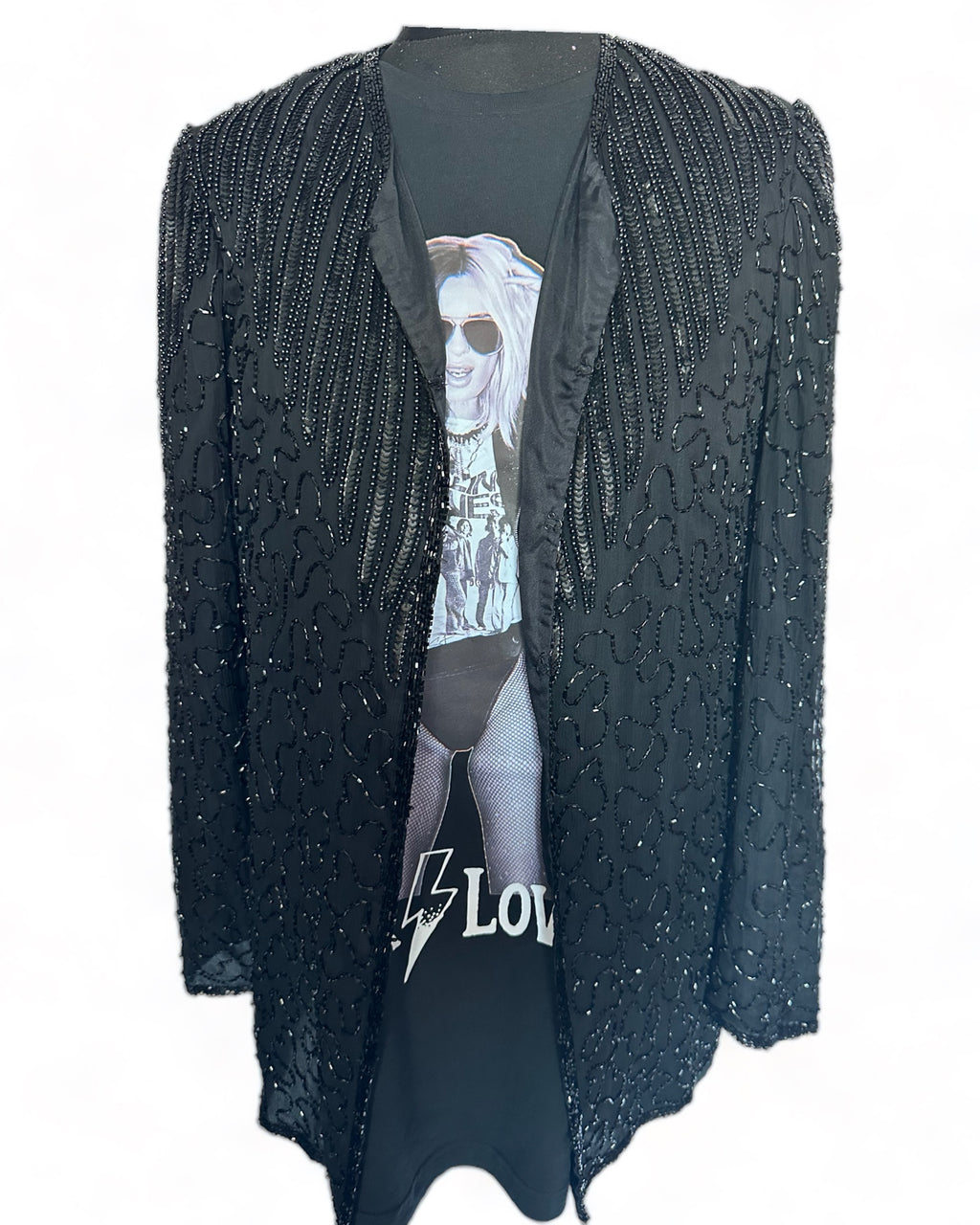 Black beaded Trophy Jacket