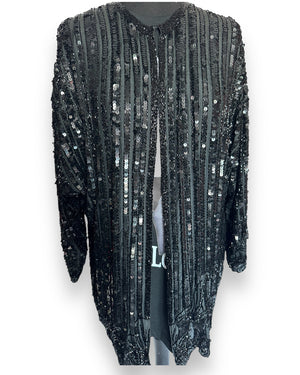 Sequin stripe trophy jacket