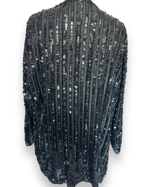 Sequin stripe trophy jacket