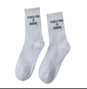 Perfection is boring socks
