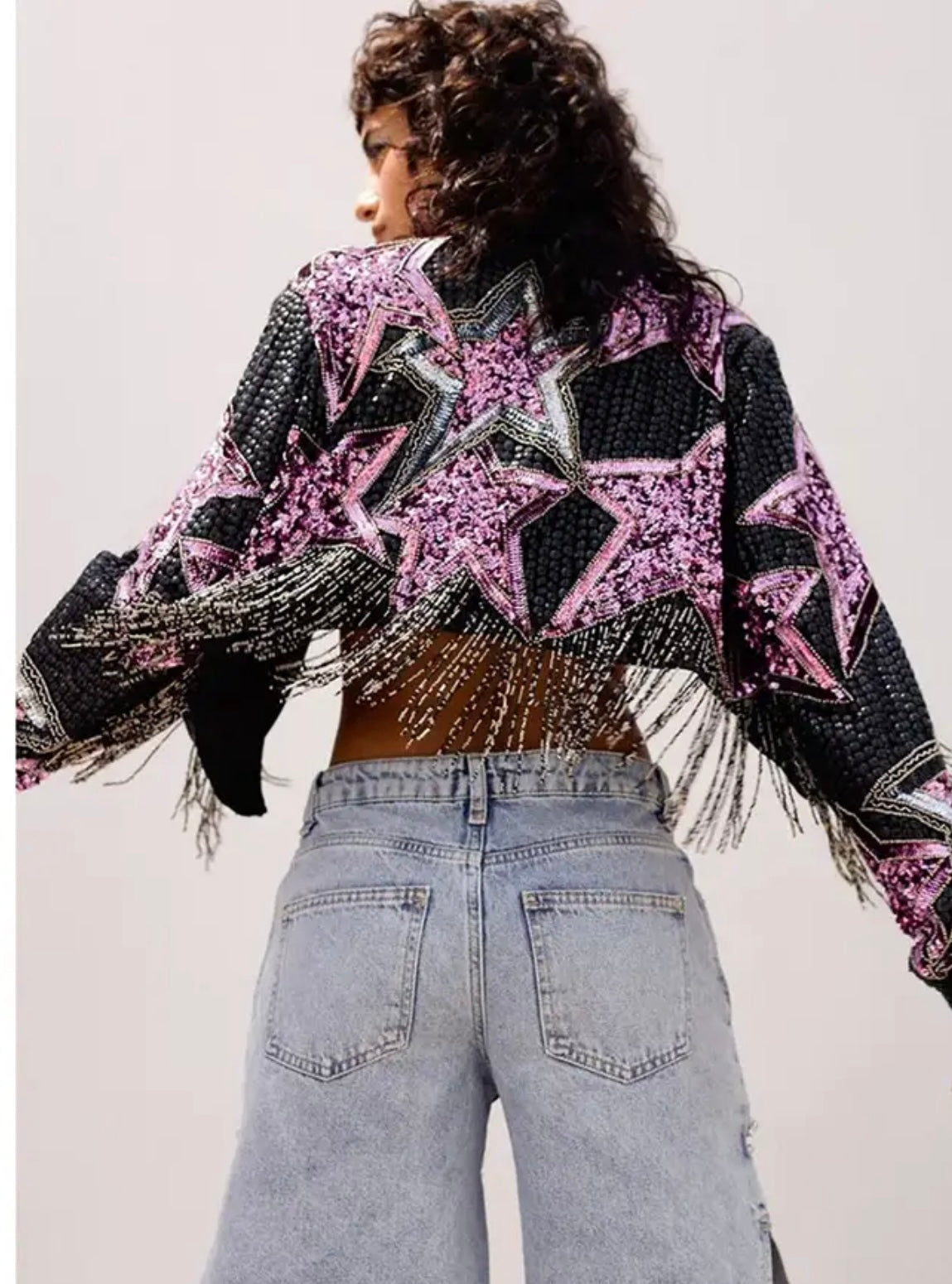 Purple Rain sequin jacket