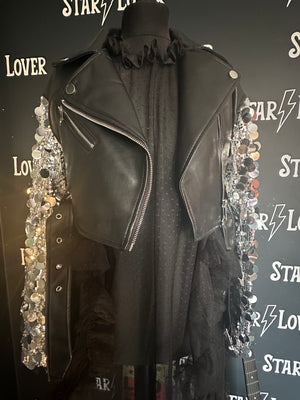 Galaxy biker jacket