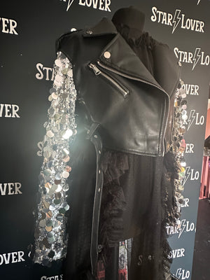 Galaxy biker jacket