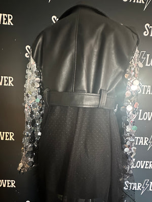 Galaxy biker jacket