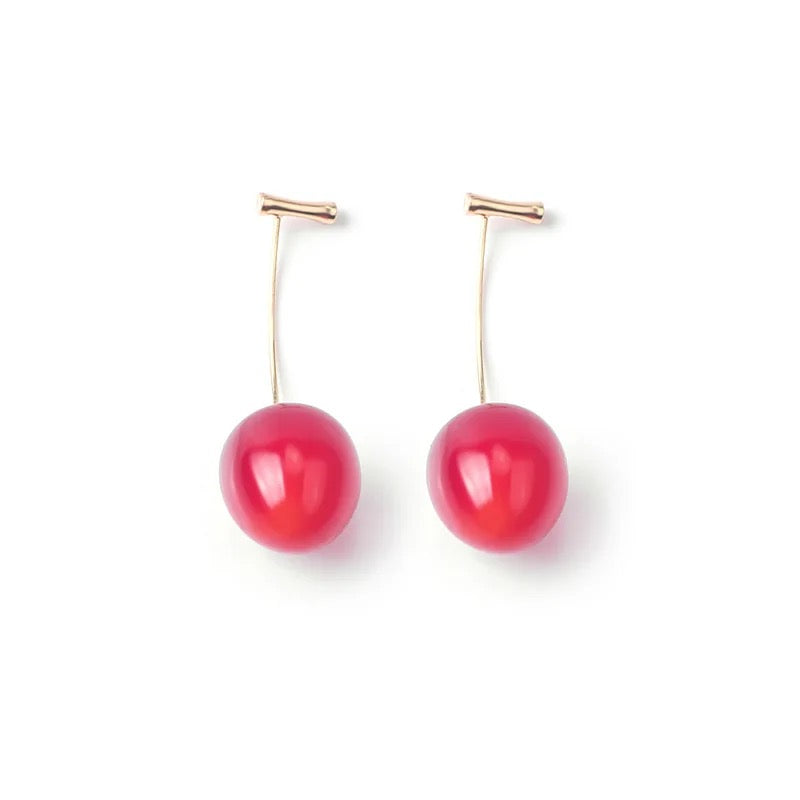 Juicy cherry earrings