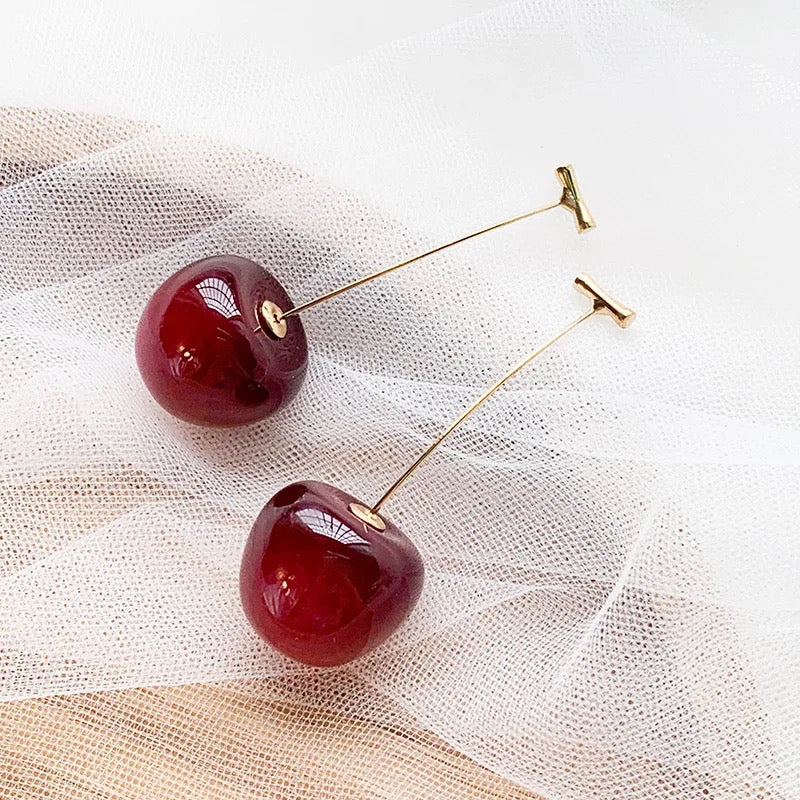 Juicy cherry earrings