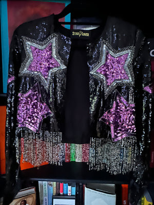 Purple Rain sequin jacket
