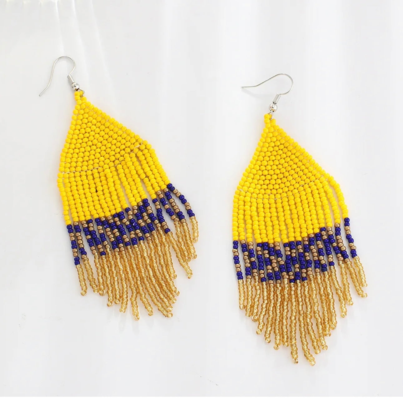 Beaded Western style earrings