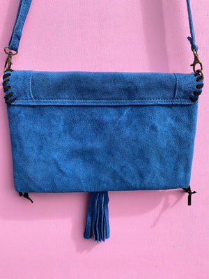 ‘Jessie’ suede tassel bag