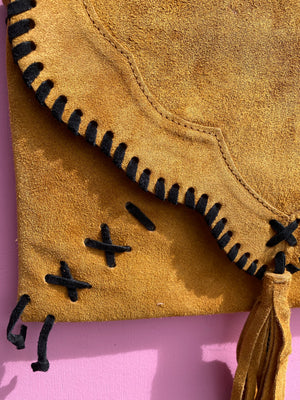 ‘Jessie’ suede tassel bag